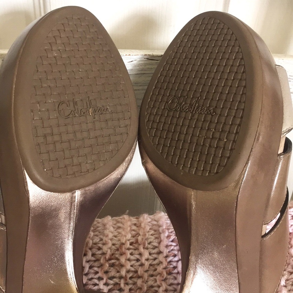 Cole Haan Leather Platform Sandals - Picture 16 of 16